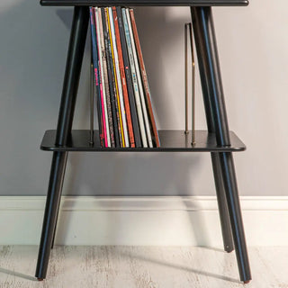 Victrola Eastwood II Turntable - Walnut + Turntable Stand Bundle - Black Victrola