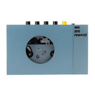 We Are Rewind Portable Cassette Player & Recorder - Kurt, Blue We Are Rewind