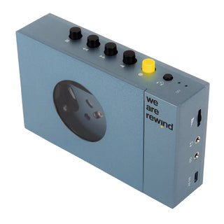 We Are Rewind Portable Cassette Player & Recorder - Kurt, Blue We Are Rewind