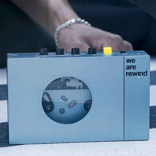 We Are Rewind Portable Cassette Player & Recorder - Kurt, Blue We Are Rewind