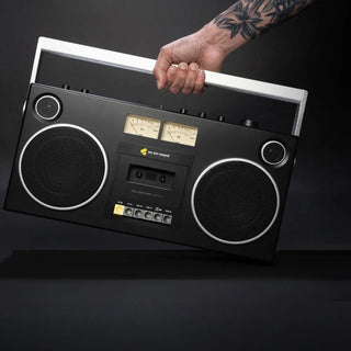 We Are Rewind Getto Blaster Cassette Player & Recorder - Curtis, Black We Are Rewind