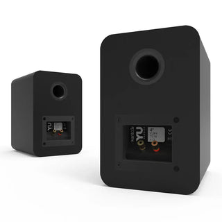 Kanto YU Passive 4" Speakers with 1" Silk Dome Tweeter and 4" Kevlar Woofer - Black, Pair Kanto
