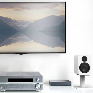 Kanto YU Passive 4" Speakers with 1" Silk Dome Tweeter and 4" Kevlar Woofer - White, Pair Kanto