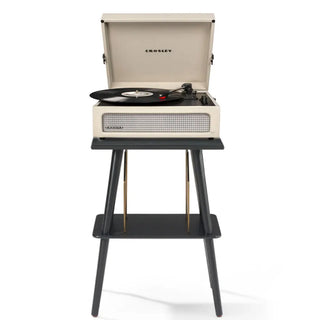 Crosley Voyager Bluetooth Portable Turntable + Crosley Turntable Stand Bundle - Dune Crosley