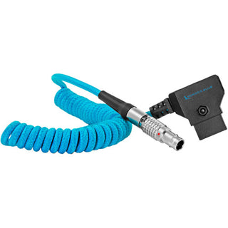 Kondor Blue Coiled D-Tap to Female 2-Pin LEMO-Type Power Cable for RED KOMODO (Blue)