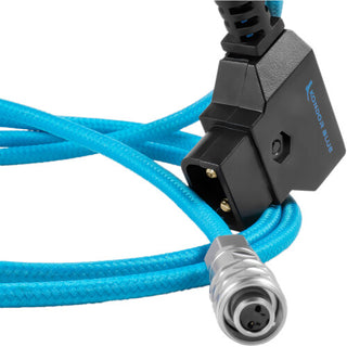 Kondor Blue D-Tap to 2-Pin Power Cable for BMPCC 6K/4K (Blue, 48")