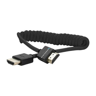 Kondor Blue Coiled HDMI Cable (Black, 12 to 24")