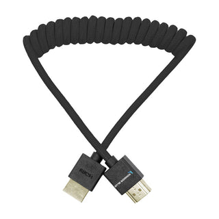 Kondor Blue Coiled HDMI Cable (Black, 12 to 24")