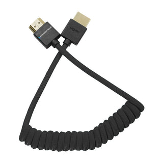 Kondor Blue Coiled HDMI Cable (Black, 12 to 24")