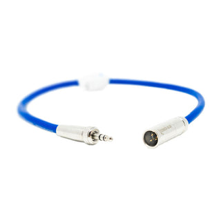 Kondor Blue Mini-XLR Male to Locking 3.5mm Stereo Cable for BMPCC 6K & 4K (Blue)