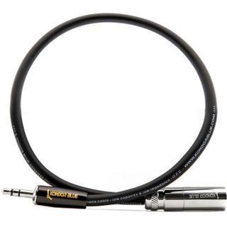 Kondor Blue Mini-XLR Male to 3.5mm Mono Audio Cable for Rode Wireless Go (Black)