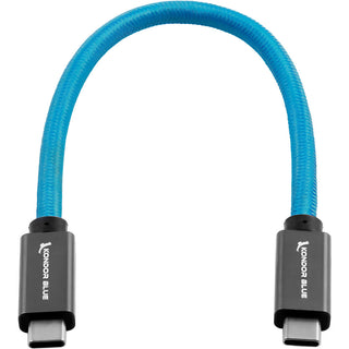 Kondor Blue USB 3.1 Gen 2 Straight Type-C Cable (Blue, 21.5cm)