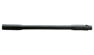 K&M 230/2 Flexible Gooseneck with XLR Female Plug and XLR Connector Bushing (30cm, Black)