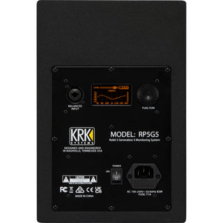 KRK ROKIT 5 G5 5" 2-Way Active Studio Monitor (Single, Black)