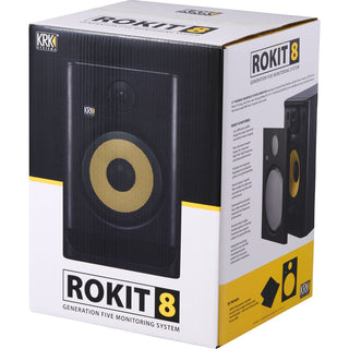 KRK ROKIT 8 G5 8" 2-Way Active Studio Monitor (Single, Black)