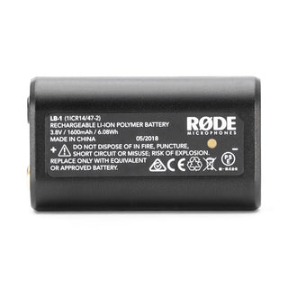 RODE LB-1 Rechargeable 1600mAh Lithium-Ion Battery for VMP+ and TX-M2