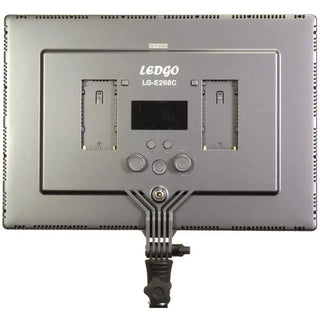 LEDGO Luxpad E268C Twin LED Light Kit with Batteries & Lighting Stands