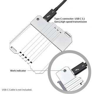 ANDYCINE USB Type-C Reader for LunchBox SATA SSD