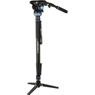 Benro Connect Video Monopod with S2 Pro Flat Base Fluid Video Head