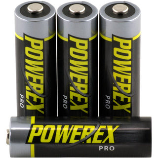 Maha Powerex Pro Rechargeable AA NiMH Batteries (1.2V, 2700mAh, 4-Pack)