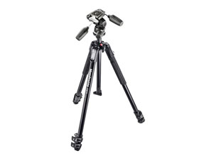 Manfrotto MK190X3-3W1 Aluminium Tripod with 804 MK II 3-Way Pan/Tilt Head