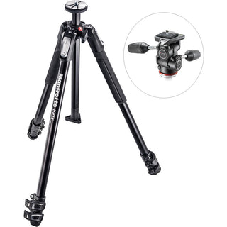 Manfrotto MK190X3-3W1 Aluminium Tripod with 804 MK II 3-Way Pan/Tilt Head