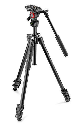 Manfrotto 290 Light Aluminium Tripod with Befree Live Fluid Video Head