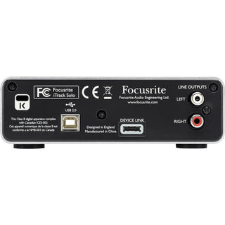 Focusrite iTrack Solo Desktop 2x2 USB/Lightning Audio Interface