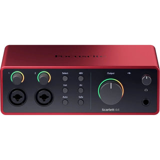 Focusrite Scarlett 4i4 USB-C Audio/MIDI Interface (4th Gen)