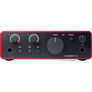 Focusrite Scarlett Solo Studio USB-C Audio Interface with Microphone and Headphones (4th Gen)