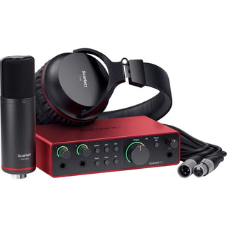 Focusrite Scarlett 2i2 Studio USB-C Audio Interface with Microphone and Headphones (4th Gen)