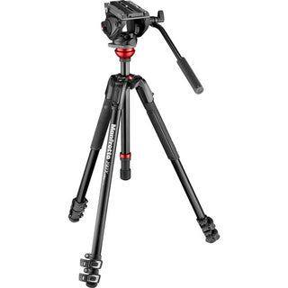 Manfrotto MVK500190XV 500 Fluid Video Head with 190X Video Aluminium Tripod Kit