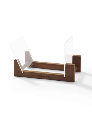 Crosley Voyager Bluetooth Portable Turntable + Bundled Crosley Record Storage Display Stand - Navy Crosley