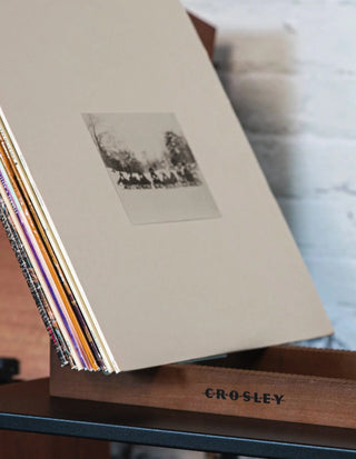 Crosley Voyager Bluetooth Portable Turntable + Bundled Crosley Record Storage Display Stand - Navy Crosley