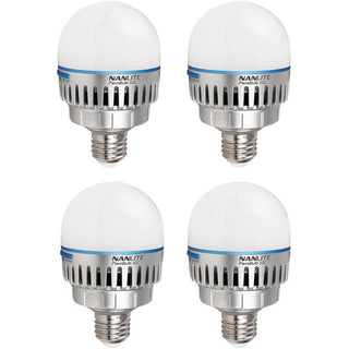 Nanlite PavoBulb 10C Bi-Colour RGBWW LED Bulb (4-Light Kit)