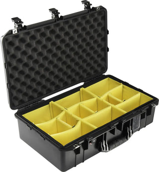 Pelican 1555 Air Case with Padded Dividers in Black