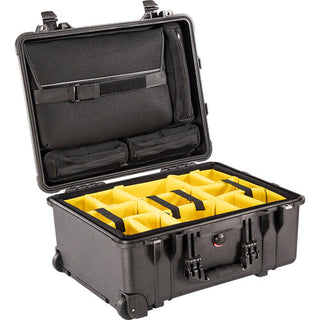 Pelican 1560SC Studio Case (Black/Black Dividers)