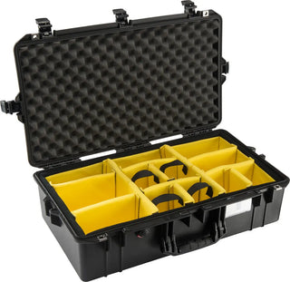 Pelican 1605 Air Case with Padded Dividers in Black