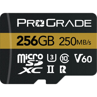 ProGrade Digital 256GB UHS-II microSDXC Memory Card with SD Adapter