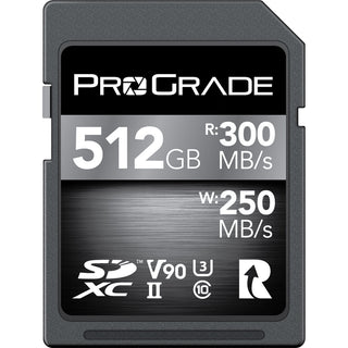 ProGrade Digital 512GB V90 UHS-II SDXC Memory Card