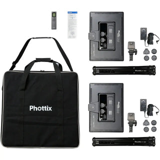 Phottix Nuada S3 II Twin LED Panel (2-Light Kit)