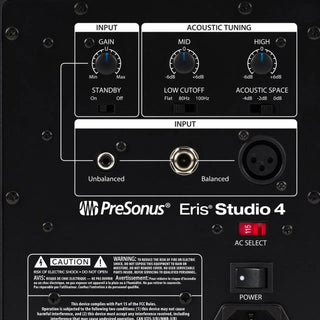 PreSonus Eris Studio 4 Powered 4" 50W Studio Monitor with EBM Waveguide (Single)