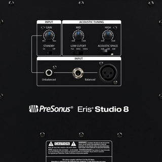 PreSonus Eris Studio 8 Powered 8" 140W Studio Monitor with EBM Waveguide (Single)