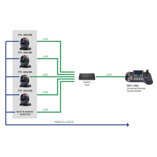 Datavideo PTC-300 4K PTZ Camera with 20x Optical Zoom (Black)