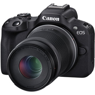 Canon EOS R50 Mirrorless Camera with 18-45mm and 55-210mm Lenses (Black)