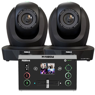 RGBlink mini-pro 2 and 2 x PTZ Cameras Streaming Kit RGBLink