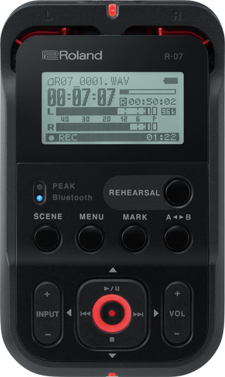 Roland R-07 Portable Audio Recorder (Black)