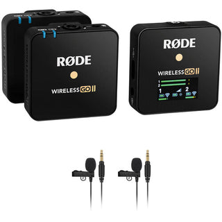 Rode Wireless GO II 2-Person Compact Digital Wireless Lavalier Microphone System/Recorder Kit RODE