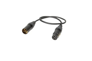 40cm Softie Cable: 3-pin XLR Gold plated, Mogami, Ultra Soft 5.0 mm cable.