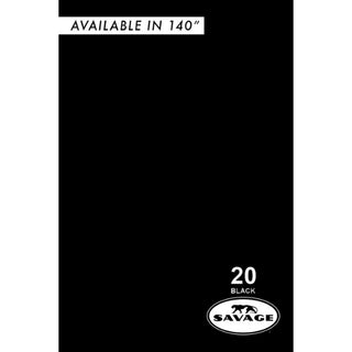 Savage #20 Black Seamless Background Paper (2.71m x 11m)